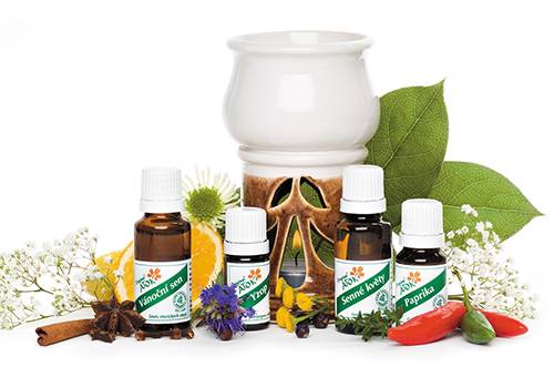 Différentes huiles essentielles