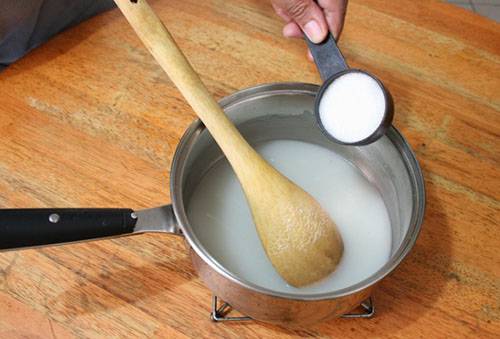 Solution d'amidon de jupe