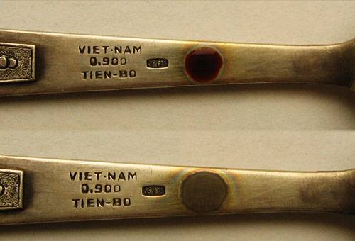 La réaction de l'argent sur l'iode