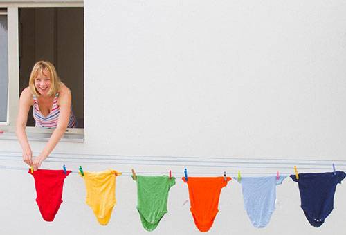 Sécher les choses après le lavage