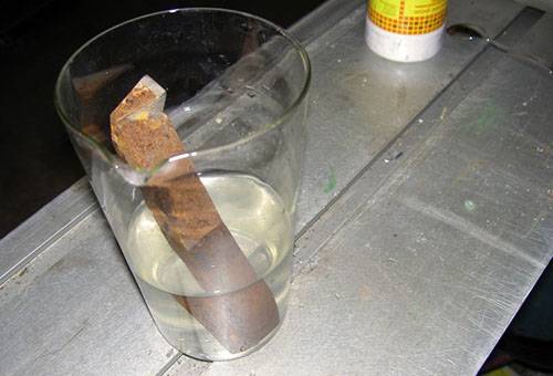 Nettoyage des pièces métalliques de la rouille