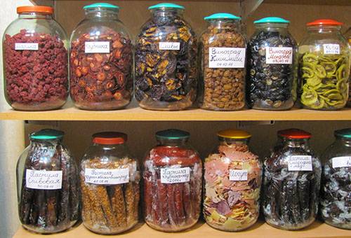 Stockage de fruits secs