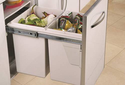 Des ordures dans la cuisine