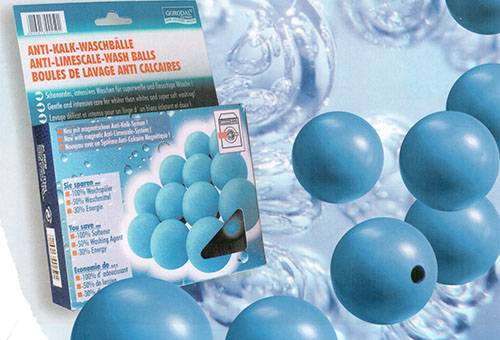 Ballons magnétiques pour le lavage