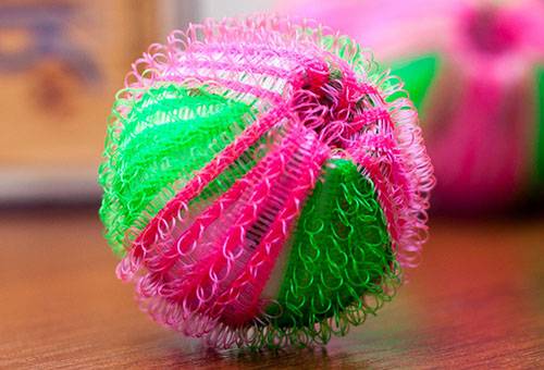 Ballons à bille pour laver le linge