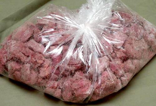 Viande dans l'emballage