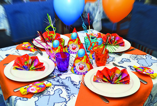 Serviettes pour la fête des enfants