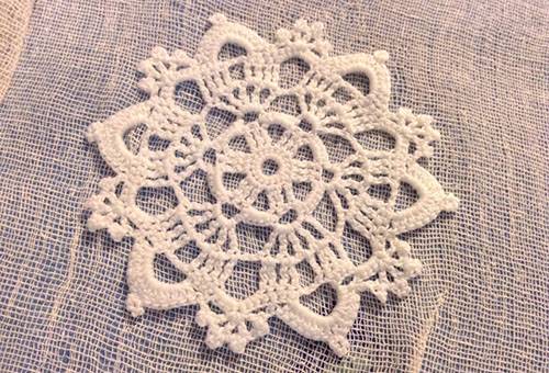 Flocon de neige au crochet