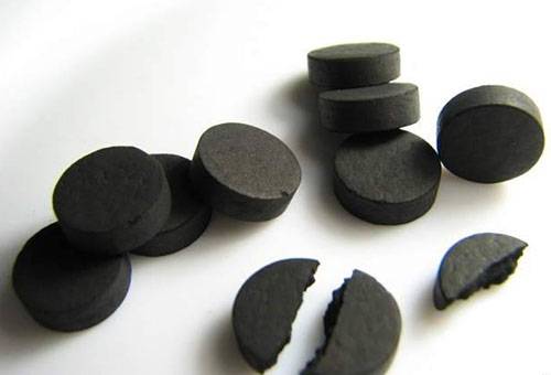 Tablettes de charbon actif