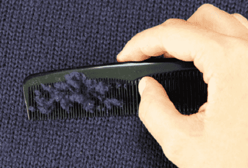 nettoyage des bobines avec peigne à linge