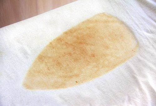 trace de fer sur le tissu