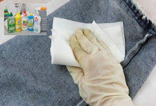 laver les jeans avec du liquide vaisselle