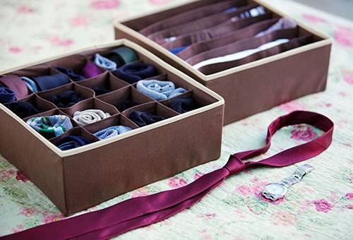 Boîte pour le linge de maison