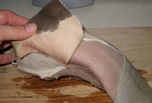 Nettoyage de la langue de boeuf