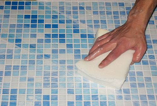 Nettoyage des carreaux après réparation