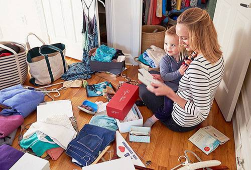 Trier le contenu de l'armoire
