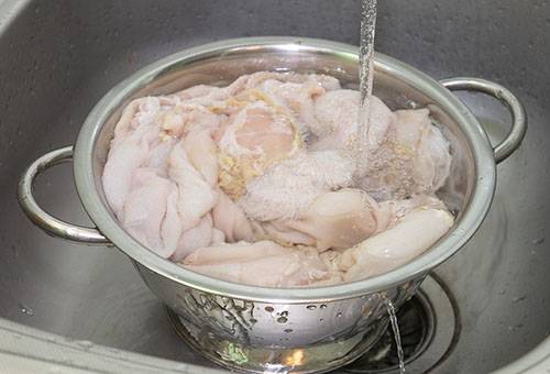 Préparation de tripes au boeuf