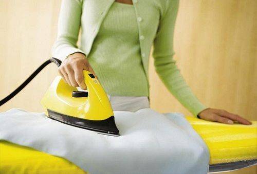 repassage veste en polyester