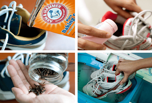 méthodes d'élimination des odeurs de chaussures