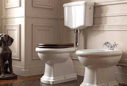 Toilette de style rétro