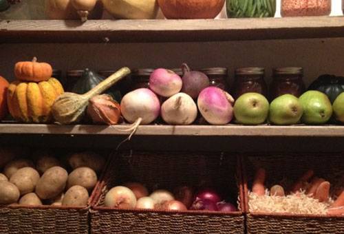 Stockage de radis au sous-sol