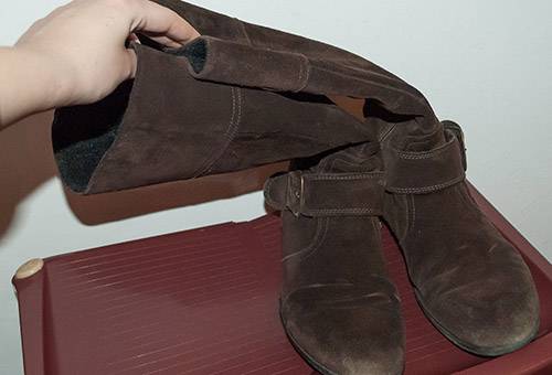 Bottes d'hiver en daim
