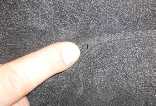 Crevaison sur un matelas pneumatique