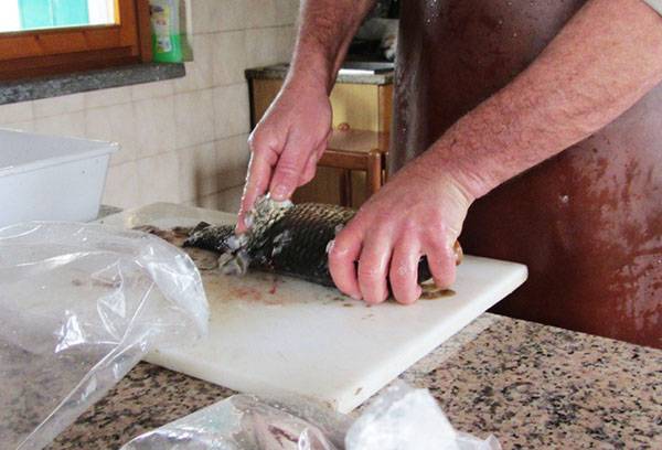 Nettoyage de la carpe