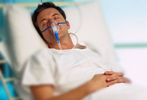 Homme après une intoxication au mercure