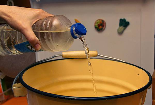 Préparation d'une solution de blanc