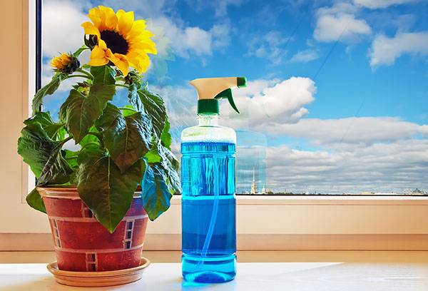 Apprêt pour nettoyer le verre de l'apprêt