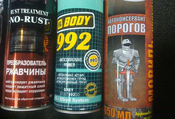 Convertisseurs de rouille en aérosol