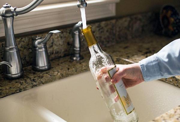 nettoyage des bouteilles