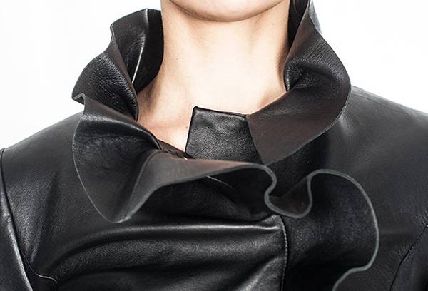 Veste en cuir écologique