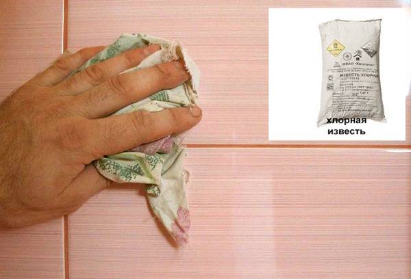 nettoyage de carreaux de chlore