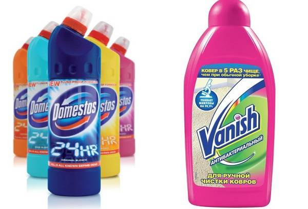 Vanish et Domestos