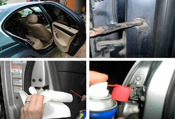 processus de lubrification de la porte