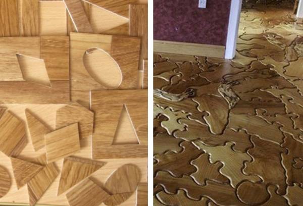 chiffres des restes de linoléum