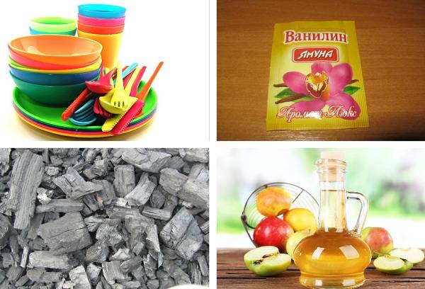 vinaigre de charbon et vanilline