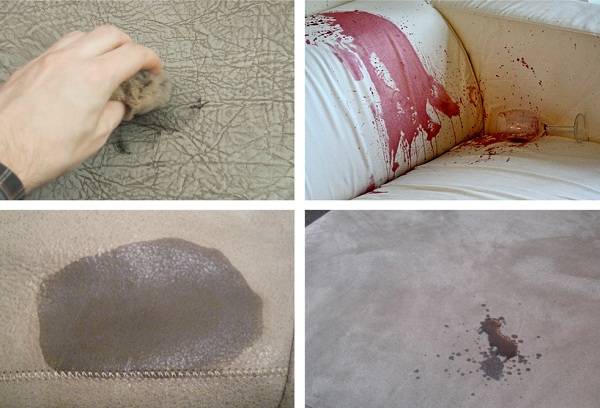 taches sur le canapé