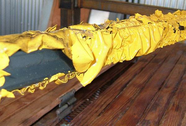 Le résultat de l'action du lavage sur la peinture pour métal