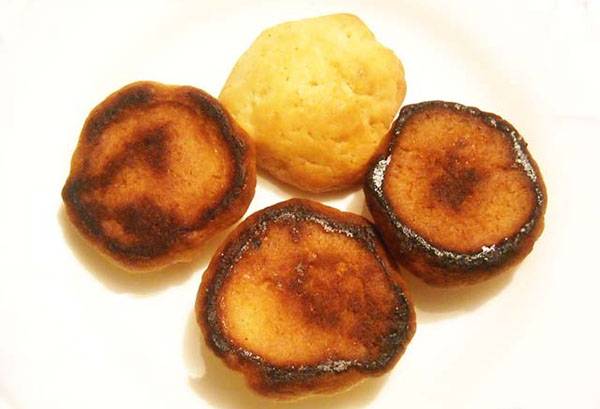 Pâtisseries brûlées