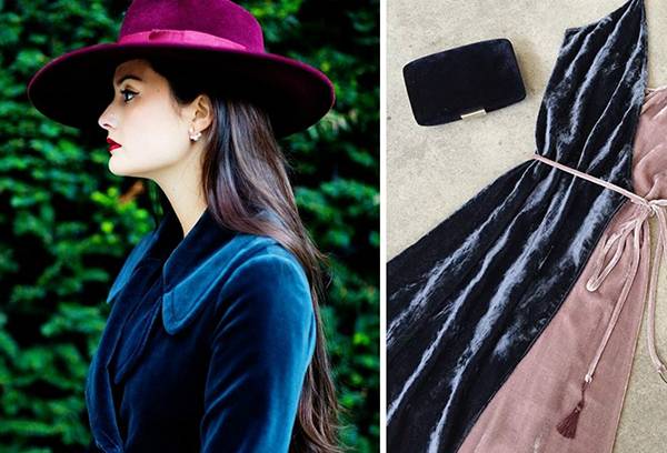 Vêtements de velours