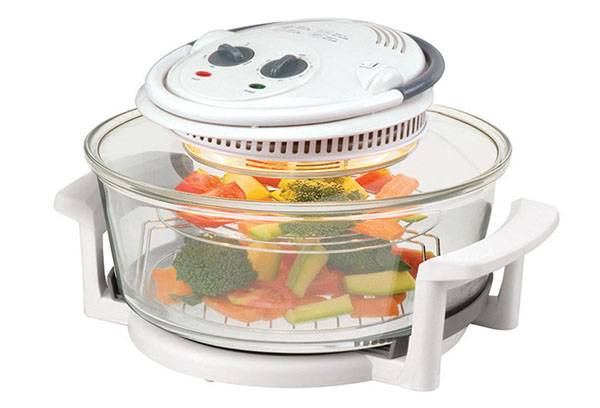 Air grill avec des légumes