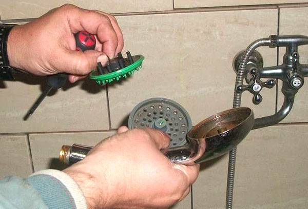 Analyse d'une pomme de douche