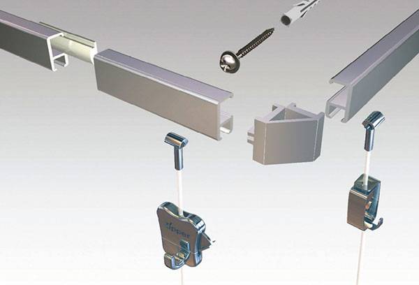 Rail pour accrocher des images
