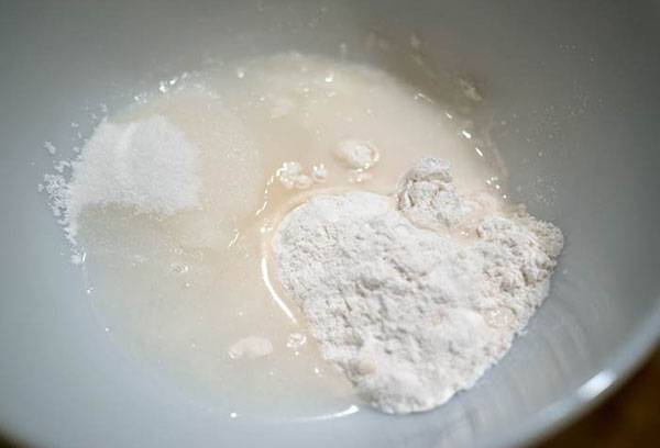 Amidon avec jus de citron