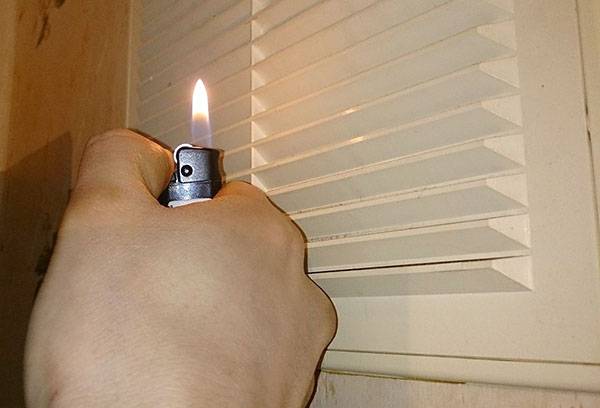 Conduit de ventilation bouché