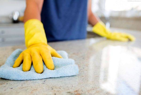 nettoyage du plan de travail