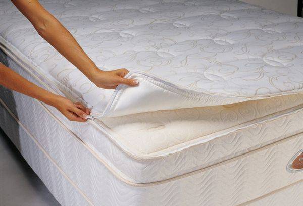 Housse de matelas amovible à glissière